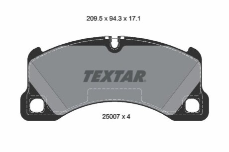 Гальмівні колодки TEXTAR 2500703