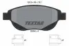 Комплект гальмівних колодок передн, CITROEN C4, C4 I PEUGEOT 307 1.6-2.0D 11.04-08.13 TEXTAR (2509401) зображення 1