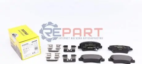 Фото Колодки гальмівні (задні) Kia Ceed II/Rio III/Hyundai Accent/i20/i30/i40 10- (Akebono) Q+ TEXTAR (2533701) зображення 1