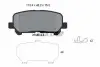 Фото Комплект гальмівних колодок задн, ACURA MDX CHEVROLET TRAILBLAZER HONDA ODYSSEY, PILOT 2.8D-3.7 10.06 TEXTAR (2543401) зображення 1