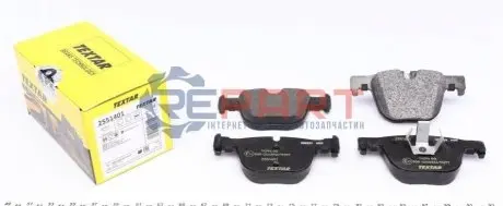 Комплект гальмівних колодок задн, BMW 3 (F30, F80), 3 (F31), 3 GRAN TURISMO (F34), 4 (F32, F82), 4 (F33, F83), 4 GRAN COUPE (F36) 2.0D-3.0H 11.11 TEXTAR 2551401 Купити в Україні