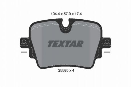 Гальмівні колодки (набір) TEXTAR 2558501 (фото 1)