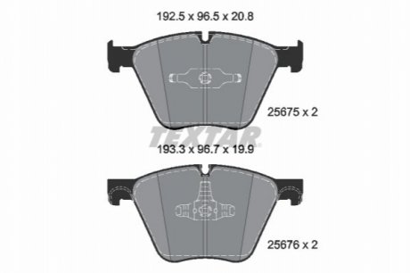 Автозапчастина TEXTAR 2567501 (фото 1)