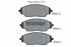 Комплект гальмівних колодок передн, CHEVROLET AVEO 1.2-1.6 03.11 TEXTAR (2572201) зображення 1