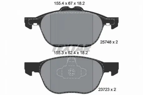 Колодки тормозные TEXTAR 2574801 Купить в Украине