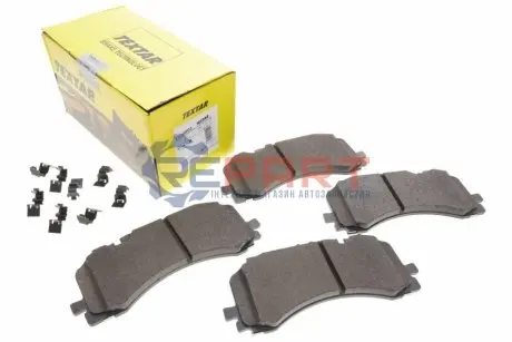 Комплект гальмівних колодок передн, AUDI A6 ALLROAD C8, A6 C8, A6 C9, A7, A8 D5, Q7, Q8 VW TOUAREG 2.0-4.0H 01.15 TEXTAR 2590801 Купити в Україні