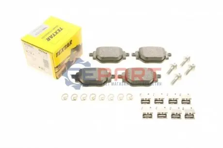 Фото Колодки гальмівні (задні) Peugeot 2008/Opel Corsa F 19- (+ датчик) Q+ TEXTAR (2619501) зображення 1