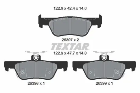 Автозапчасть TEXTAR 2639701