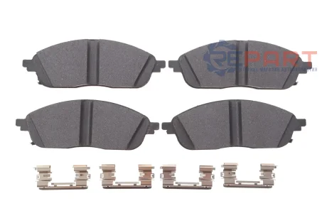Комплект гальмівних колодок передн (з комплектуючими), JEEP GRAND CHEROKEE L V, GRAND CHEROKEE V 2.0H/3.6/5.7 05.21 TEXTAR 2674201