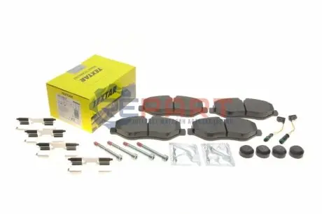 Колодки гальмівні (передні) MB Sprinter (906) /Vito (W639) (Brembo) Q+ (з датчиками) TEXTAR 2919202 Купити в Україні