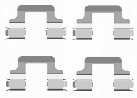 Тормозные колодки (монтажный набор) - (8P0615231, 8P0615231A) TEXTAR 82502000