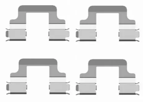 Монтажний набір гальмівних колодок AUDI A3, A8 D4, Q3, TT SEAT LEON, LEON SC, LEON ST SKODA OCTAVIA III, SUPERB II VW CC B7, EOS, GOLF V, GOLF VI, PASSAT B6, PASSAT B7 1.4-3.6 07.03-12.20 TEXTAR 82502000