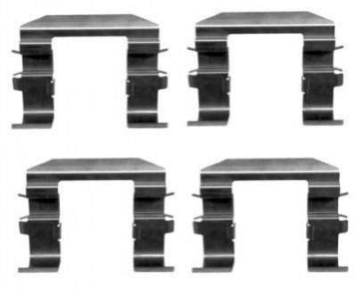 Тормозные колодки (монтажный набор) - (581440Z000, 581443E500) TEXTAR 82510900 (фото 1)
