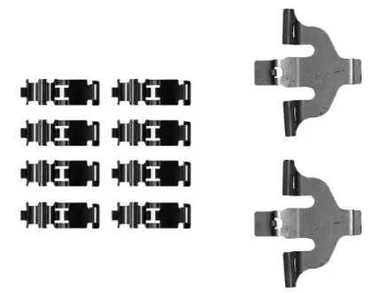 Монтажний набір гальмівних колодок AUDI A4 ALLROAD B9, A4 B9, A5, A7, A8 D5, E-TRON, Q5, Q7, Q8, Q8 E-TRON BENTLEY BENTAYGA CUPRA FORMENTOR VW TOUAREG 1.5H-Electric 01.15 TEXTAR 82549300