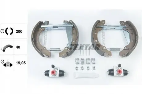 Тормозные колодки.) TEXTAR 84044703