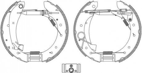 ZESTAW SZCZK HAM. CITROEN JUMPY 1,6 HDI 07- KPL. Z CYLINDERKAMI TEXTAR 84049601