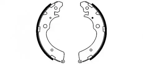 Гальмівна колодка HONDA ACCORD IV, CAPA, CIVIC VII, CIVIC VIII, CR-V I, HR-V MAZDA AZ OFFROAD SUZUKI CARRY, JIMNY 0.7-2.2 01.90 TEXTAR 91042300