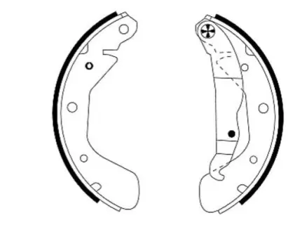 Гальмівна колодка CHEVROLET CORSA, TIGRA OPEL ASTRA F, CORSA A, CORSA A TR, CORSA B, TIGRA 1.0-1.7D 09.82-12.02 TEXTAR 91044800