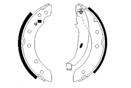 Гальмівна колодка CITROEN SAXO, XSARA, ZX DACIA LOGAN PEUGEOT 106 II, 206, 206+, 306 RENAULT CLIO II, LAGUNA I, LOGAN I, SANDERO/STEPWAY I, THALIA I, THALIA III, TWINGO I 1.0-Electric 03.91 TEXTAR 91048000
