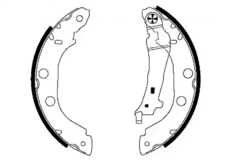 Гальмівна колодка NISSAN KUBISTAR, PRIMERA RENAULT KANGOO, KANGOO EXPRESS 1.0-Electric 06.96 TEXTAR 91052700