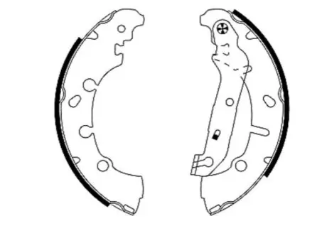 Гальмівна колодка FORD FIESTA, FIESTA IV, FIESTA V, FUSION, KA, PUMA, STREET KA MAZDA 2 MITSUBISHI CANTER V (FE3, FE4, FB3, FB4) 1.0-3.3D 07.86-11.13 TEXTAR 91057300