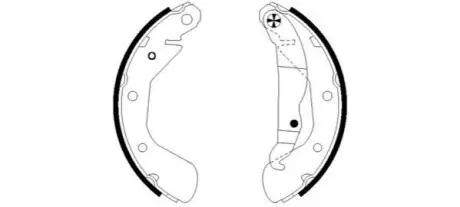 Гальмівна колодка OPEL ASTRA F, CORSA C, TIGRA 1.0-1.8 06.93-12.12 TEXTAR 91058200