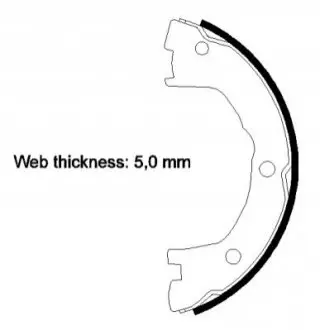 Колодки ручника Iveco Daily 99-11 (172x42) TEXTAR 91059000