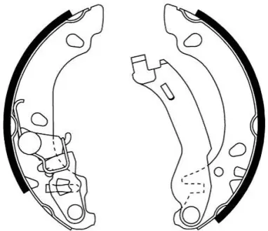 Гальмівна колодка FIAT 500, 500 C, PANDA 1.1-1.3D 09.03 TEXTAR 91061000