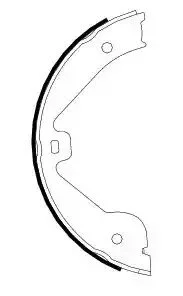 Колодки ручника VW Touareg/Land Rover Range Rover 02- (210x30) TEXTAR 91062400
