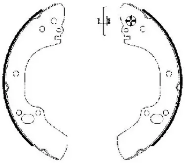 Гальмівна колодка OPEL CAMPO 2.2D-3.1D 08.87-12.01 TEXTAR 91063400