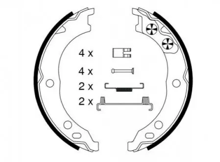 Гальмівна колодка CITROEN JUMPER I, JUMPER II FIAT DUCATO PEUGEOT BOXER 1.9D-2.8D 02.94 TEXTAR 91064800
