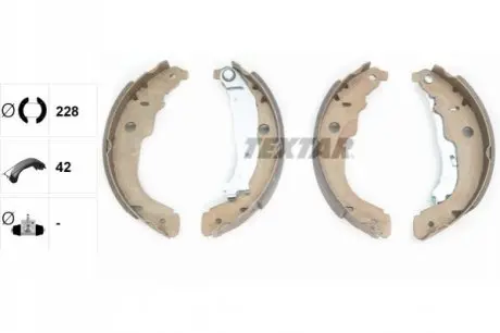 Гальмівна колодка DS DS 3 CITROEN C3 II, DS3 PEUGEOT 207, 208, 208 I 1.0-1.6D 02.06 TEXTAR 91067200