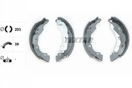 Гальмівна колодка DACIA LOGAN II, LOGAN MCV II, SANDERO, SANDERO II LADA XRAY NISSAN MICRA IV, NOTE RENAULT CLIO II, CLIO IV, LOGAN I, LOGAN/STEPWAY II, SANDERO/STEPWAY II 0.9-1.9D 02.98 TEXTAR 91083200