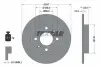 Диск гальмівний передн Лів/Прав CITROEN C15, SAXO, VISA, ZX PEUGEOT 106 I, 106 II, 205, 205 I, 205 II, 206, 306, 309, 309 I, 309 II, 405 I, 405 II 1.0-Electric 02.83-02.07 TEXTAR (92029803) зображення 1