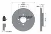 Диск гальмівний передн Лів/Прав SEAT AROSA VW LUPO I, POLO, POLO III 1.0-1.9D 08.92-07.05 TEXTAR (92072003) зображення 1
