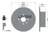 Диск гальмівний задн Лів/Прав OPEL VECTRA B 1.6-2.6 09.95-07.03 TEXTAR (92075503) зображення 1