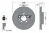 Диск гальмівний передн Лів/Прав VOLVO S60 I, S80 I, V70 II, XC70 I 2.0-3.0 05.98-04.10 TEXTAR (92100503) зображення 1