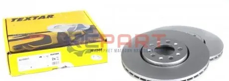 Фото 1 — Диск гальмівний (передній) Skoda Roomster 06- (287x25) (замінено на 92106605) TEXTAR (92106603) Фото Диск гальмівний (передній) Skoda Roomster 06- (287x25) (замінено на 92106605) TEXTAR (92106603) зображення 1