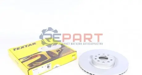 Диск гальмівний передн Лів/Прав SKODA SUPERB II VW GOLF VI, PASSAT B6 1.4-2.0D 08.05-05.15 TEXTAR 92120603