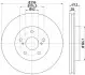 Диск гальмівний передн Лів/Прав LEXUS ES, RX TOYOTA CAMRY, PREVIA II, SIENNA, SOLARA 2.0D-3.3 10.99-12.10 TEXTAR (92135800) зображення 1