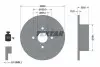 Диск гальмівний задн Лів/Прав TOYOTA COROLLA 1.4/1.6/1.9D 08.99-01.02 TEXTAR (92136000) зображення 1