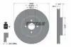 Диск гальмівний передн Лів/Прав (без маточини) FORD FOCUS I 2.0 10.02-11.04 TEXTAR (92146400) зображення 1