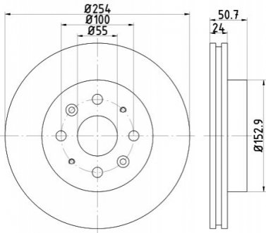 Гальмівний диск - (51712FD300) TEXTAR 92147000 (фото 1)