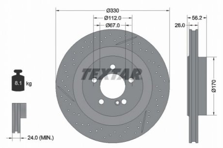 Автозапчастина TEXTAR 92151605 (фото 1)