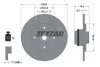 Диск гальмівний (задній) Renault Megane 96-03 (238x8) (с подшипником) (+ABS) TEXTAR (92154003) зображення 1