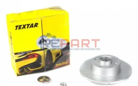 Фото Диск гальмівний (задній) Renault Megane II 03- (240х8) (+ABS) (з підшипником) PRO TEXTAR (92154403) зображення 1