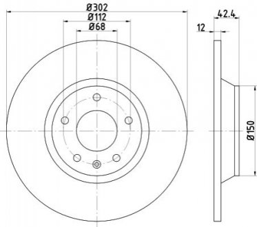 Тормозной диск - (4F0615601G) TEXTAR 92159503 (фото 1)