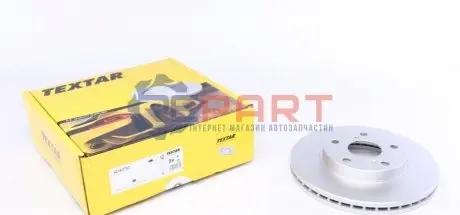 Диск гальмівний передн Лів/Прав (без маточини) TOYOTA AURIS, COROLLA 1.33-1.8H 10.06-07.14 TEXTAR 92163703