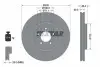 Диск гальмівний передн Лів/Прав JAGUAR S-TYPE II, XF I, XF II, XF SPORTBRAKE, XJ, XK II 2.0-5.0 01.99 TEXTAR (92173505) зображення 1