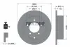 Диск гальмівний задн Лів/Прав CHRYSLER 200, SEBRING DODGE AVENGER, CALIBER JEEP COMPASS, PATRIOT 1.8-3.6ALK 06.06 TEXTAR (92202903) зображення 1